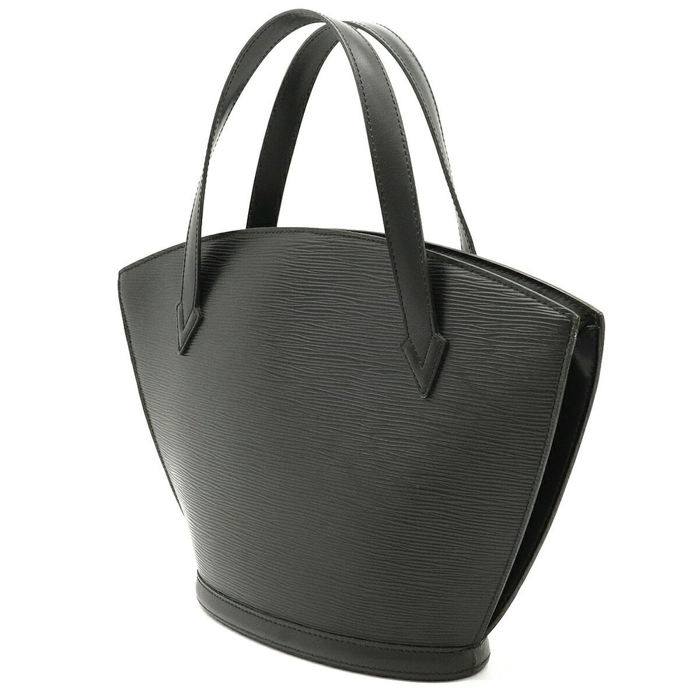 Louis Vuitton Bag Tote Black Saint Epi Noir Leather Jacques Handbag